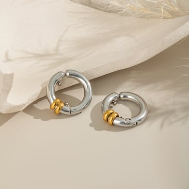 1 Pair Stainless Steel Mixed Color Ear Cuffs h5 Picture4