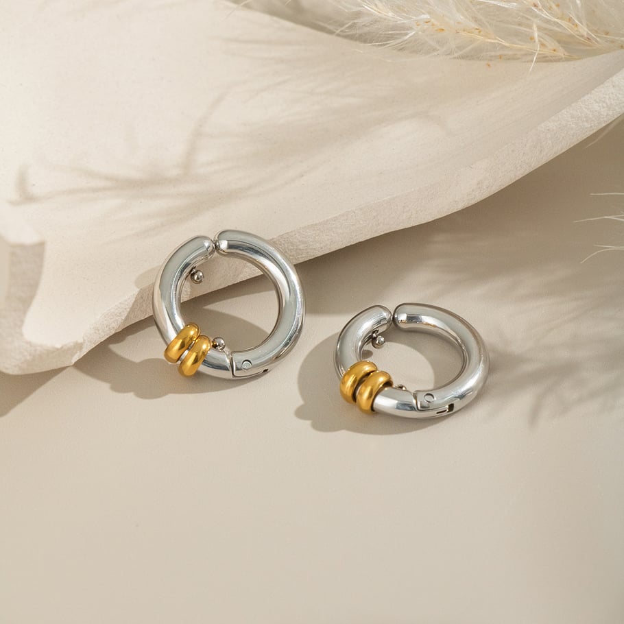 1 Pair Stainless Steel Mixed Color Ear Cuffs Picture4