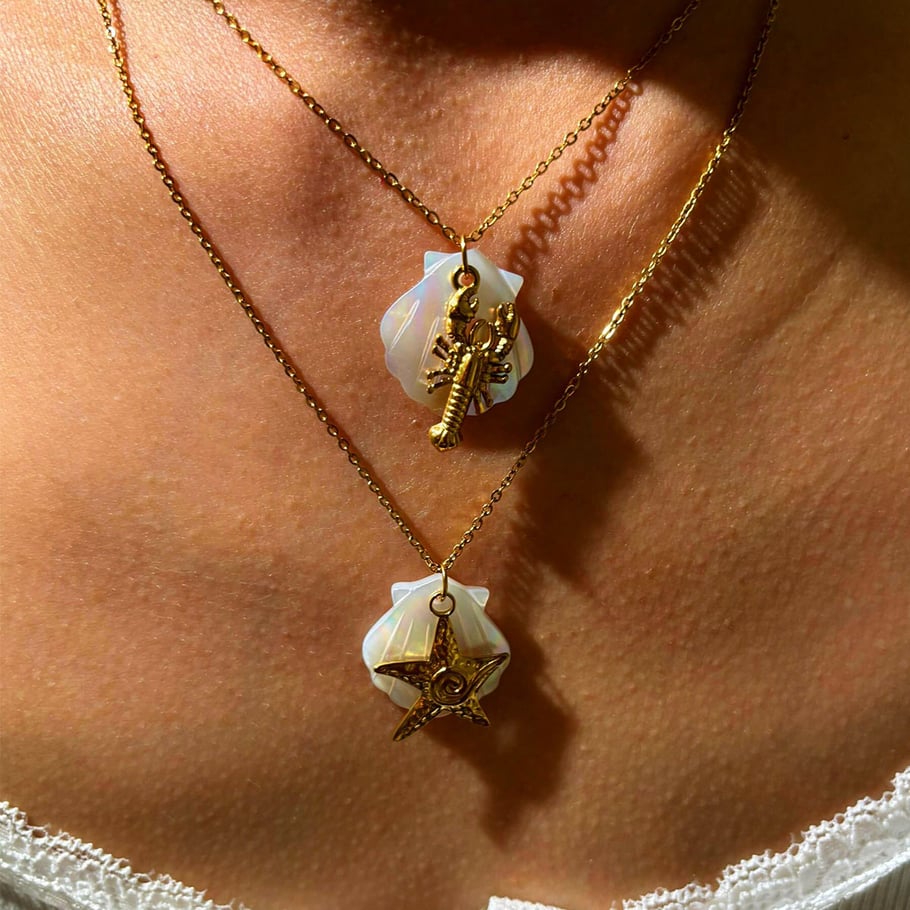 1 Piece Stainless Steel Gold Color Pendant Necklace h5Picture4
