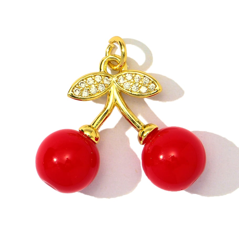 1 Piece Natural Fruits Stainless Steel Gold Color Women's Pendants 