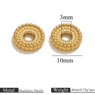 Gouden stippelkralen - 10 mm Afbeelding9