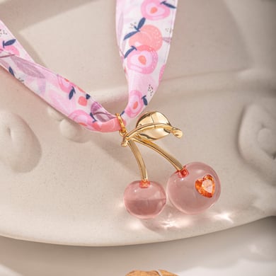 Collier avec pendentif cerise douce, 1 pièce h5 Image3