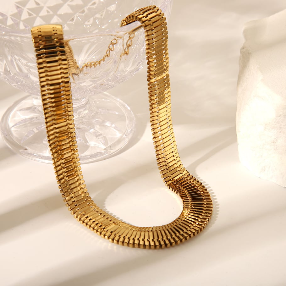 1 Piece Stainless Steel Gold Color Chain Necklaces h5Picture3