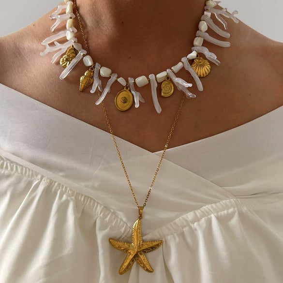 1 Piece Oceanic Statement Necklace