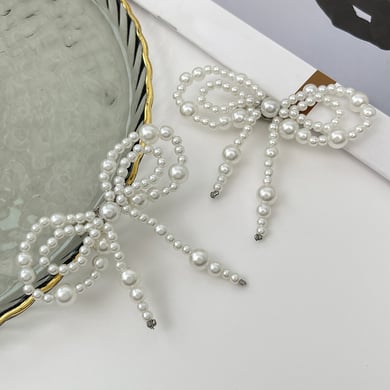 Jeansband met kralen en strik als enkelaccessoire h5 Afbeelding5