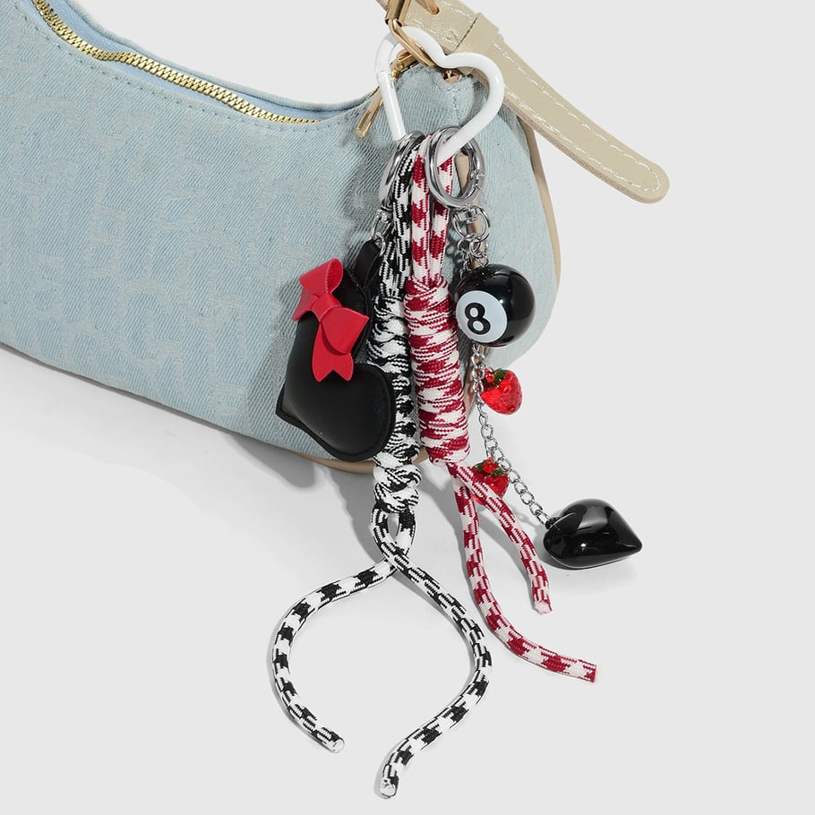 1 pieza de dijes para bolso con forma de corazón Imagen4