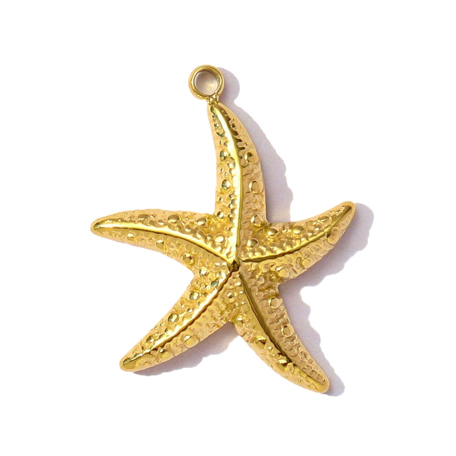 1 pieza de lujosa serie DIY de cangrejo de acero inoxidable color dorado para mujer 