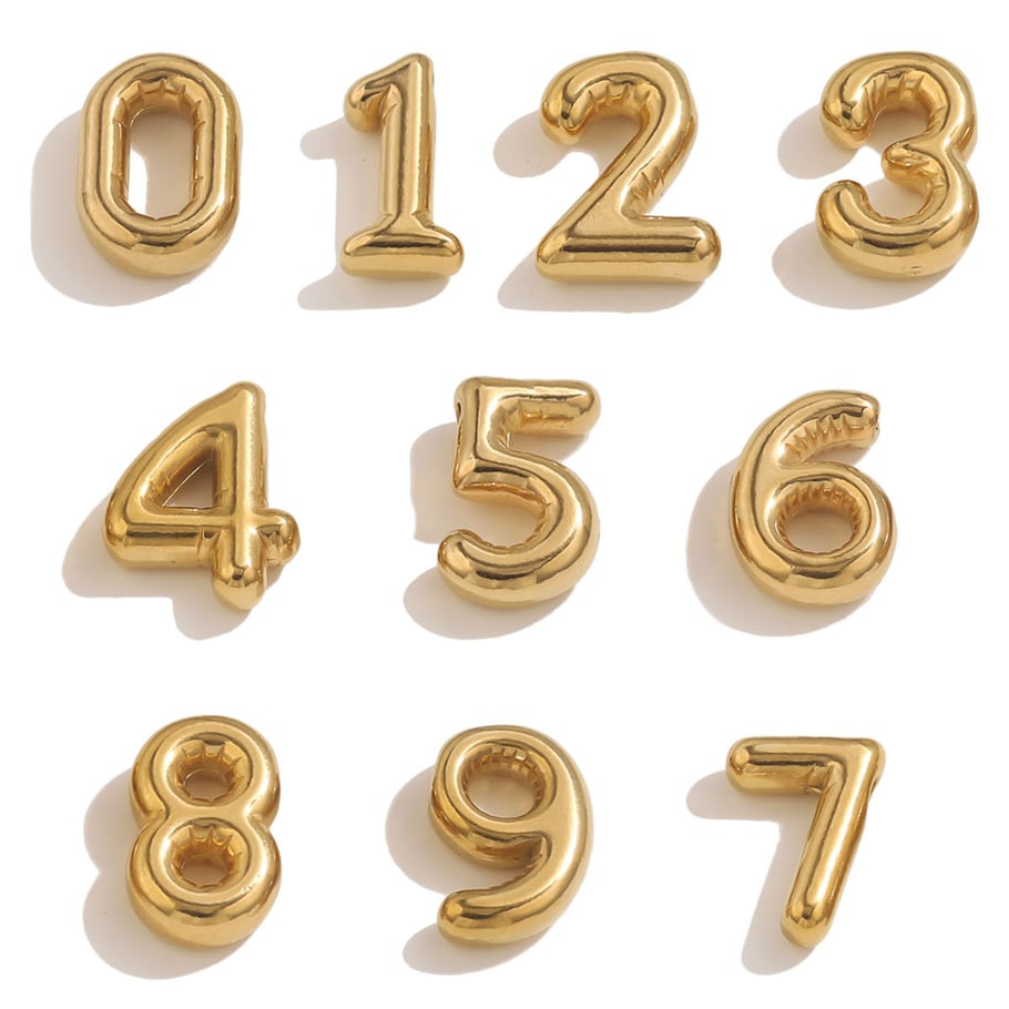 1 stuk klassieke letterhangers van roestvrij staal voor dames Afbeelding5