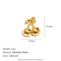 Ciondolo ciliegia - Oro Immagine11