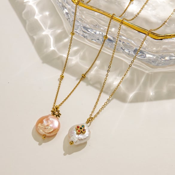 Elegant Letter Stainless Steel Women's Pendant Necklaces