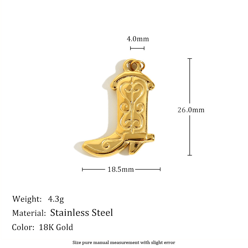 Simple Series Daily Solid Color Stainless Steel Women's Pendants