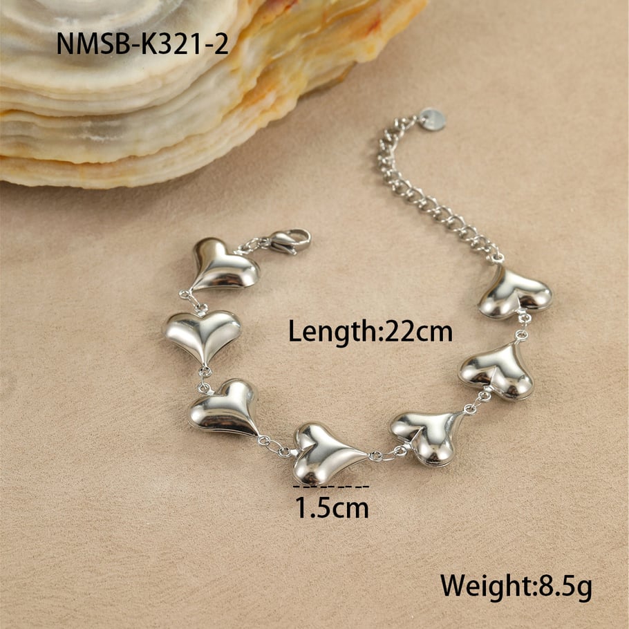 1 Pair Romantic Series Vacation Turtle Stainless Steel   Gold Color  Women's Chain Bracelets 