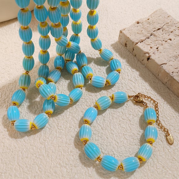 1 Piece Ceramic Beaded Necklace 2