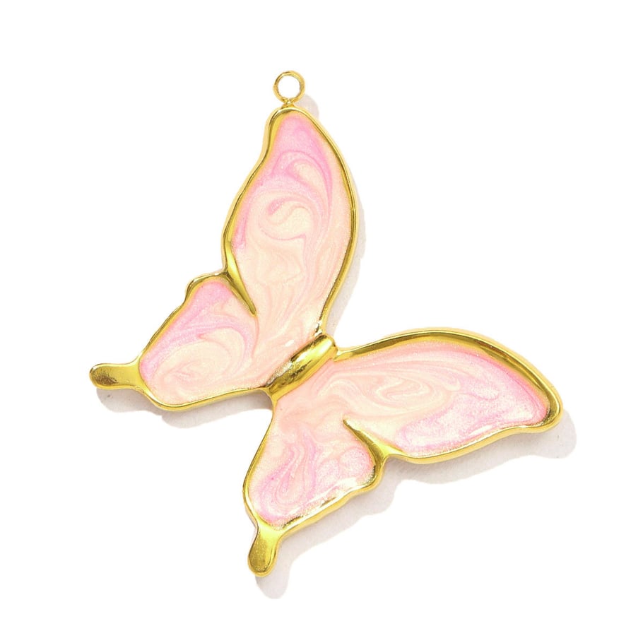 1 pieza DIY Estrella Acero Inoxidable Color Dorado Colgantes para Mujer 