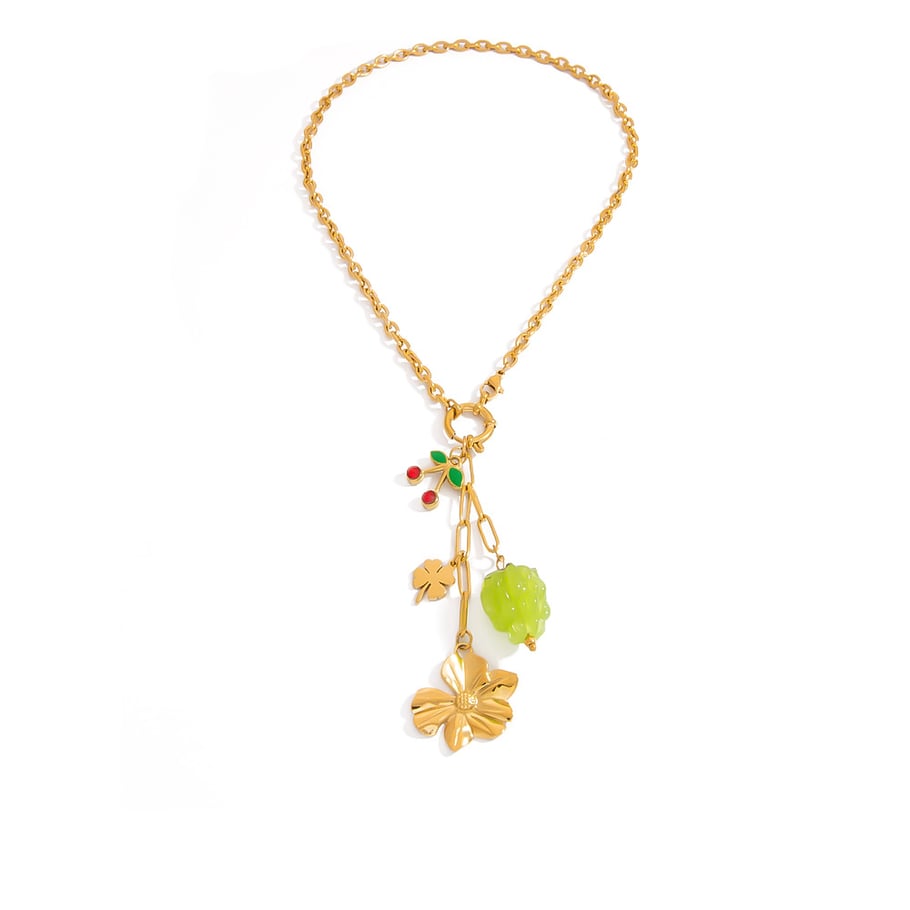 Collier pour femme avec pendentif en forme de petit champignon mignon Image6