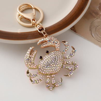 1 Piece Crab Alloy Keychain h5 
