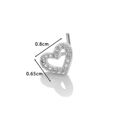 1 Piece Copper Gold Color Zircon  Nose Stud h5 Picture2