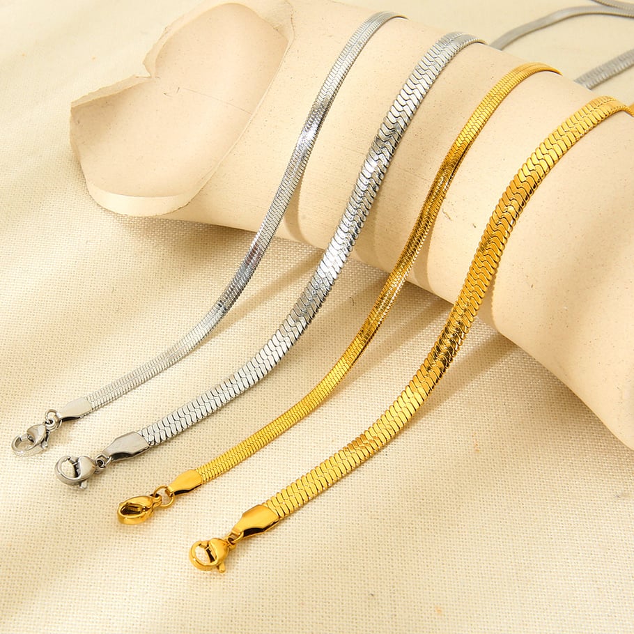 Simple Series Daily Chain Stainless Steel  Unisex Basic Necklaces Picture2