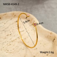 NMSB-H549-3 Pembe Elmas Bileklik Resim3