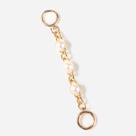 Gerade Goldkette mit Perlen (ca. 18cm)/【Taschenverlängerungskette】 Bild11