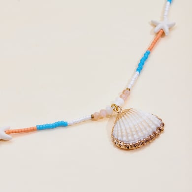 1 Piece Vacation Shell Stainless Steel Women's Pendant Necklaces h5 Picture8