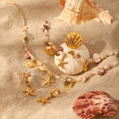Vacation Turtle Stainless Steel  Gold Color  Women's Pendant Necklaces h5 Picture3