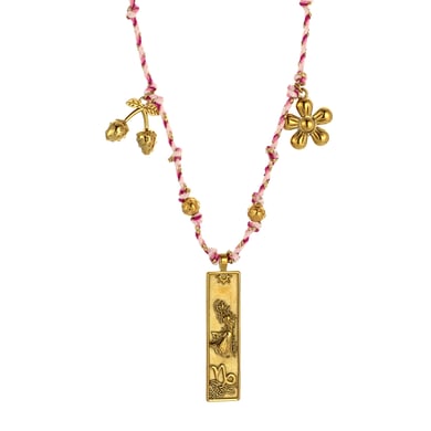 1 Piece Elegant Rectangular Stainless Steel Gold Color Women's Pendant Necklaces h5 