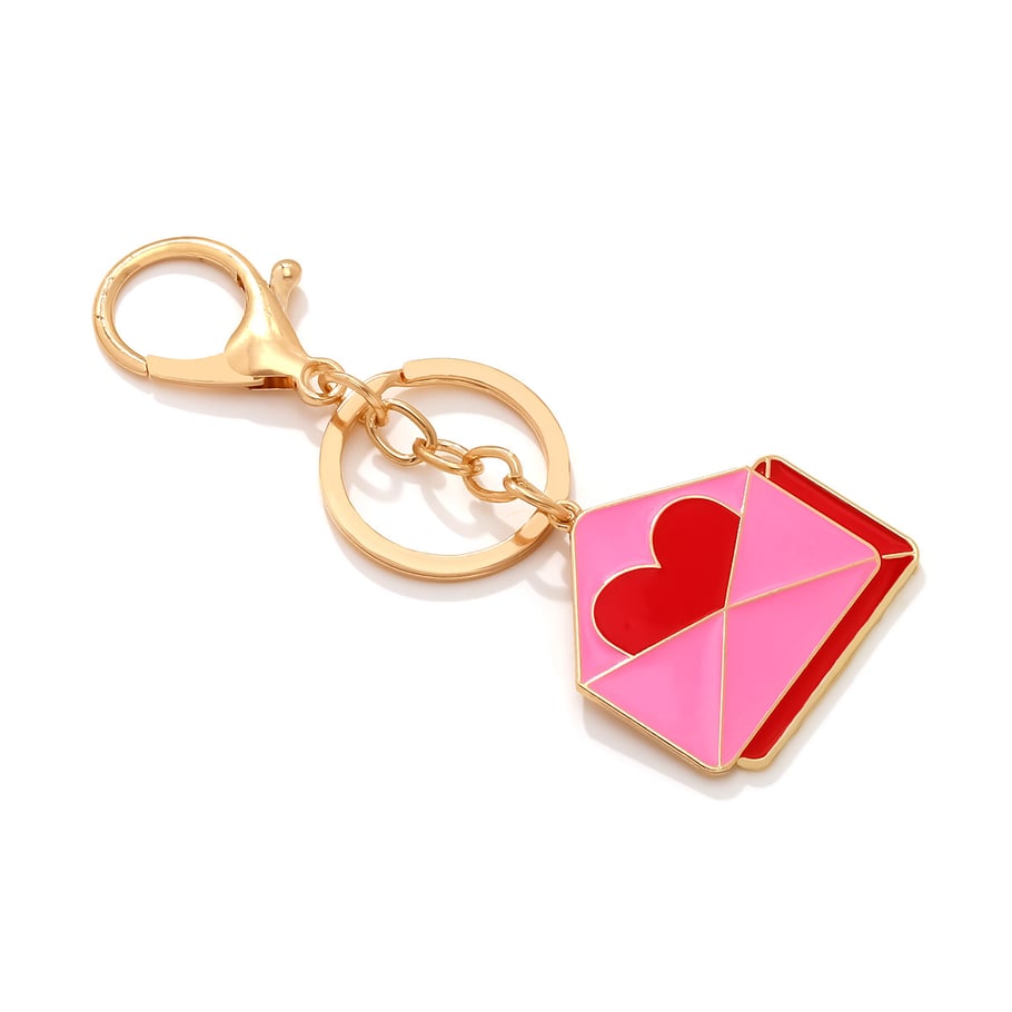 1 Piece Sweet Envelope Alloy Keychain Picture3