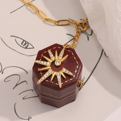 Light Luxury Series Stainless Steel Women's  Pendant Necklaces h5 Picture2