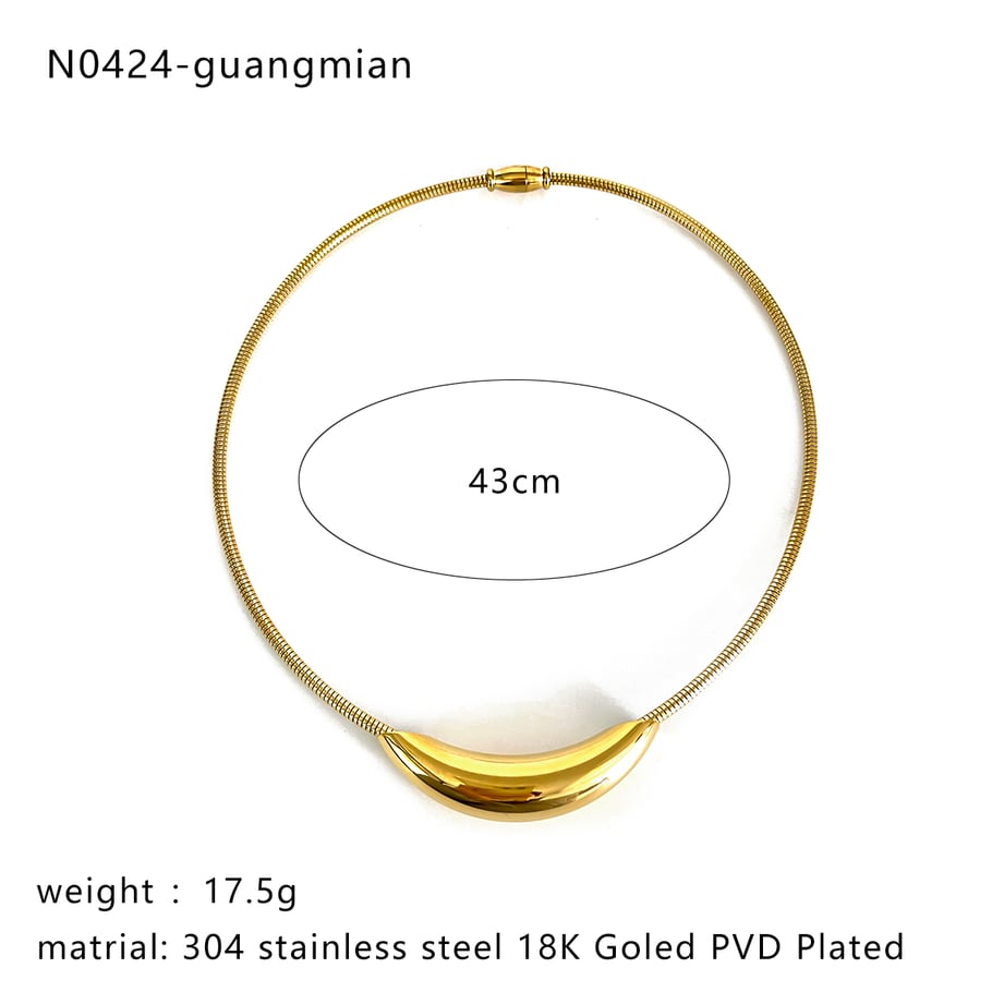 Collana con ciondolo color oro in acciaio inossidabile con volto di sole, 1 pezzo Immagine2