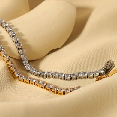 1 Piece Luxurious Stainless Steel Chain Bracelet h5 Picture3