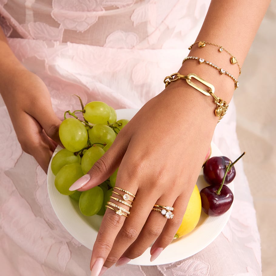 1 Piece Romantic Heart Stainless Steel Gold Color Women's Chain Bracelets Picture3