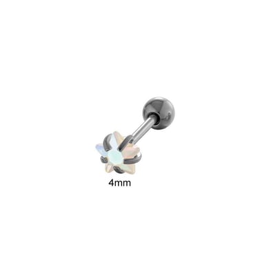 1 Piece Shinning Transparent Heart Stainless Steel Zircon Women's Piercings Earrings h5 Picture2