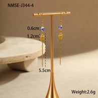 NMSE-J344-4 Pendientes de cadena de caracola Imagen8