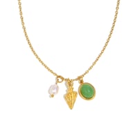 Conch Pendant Necklace - Gold 
