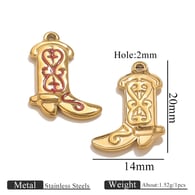 Goldene Schuhe, eine Seite tropft Öl - rot Bild23
