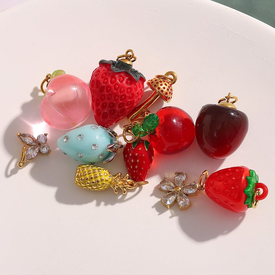 1 paire de pendentifs en acier inoxydable pour femme, motif plante quotidienne Image3