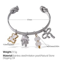 SZ274SB Silberarmband mit mehreren Elementen Bild2