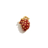 Pendentif fraise dégoulinant d&#39;huile - or - 3 Image32