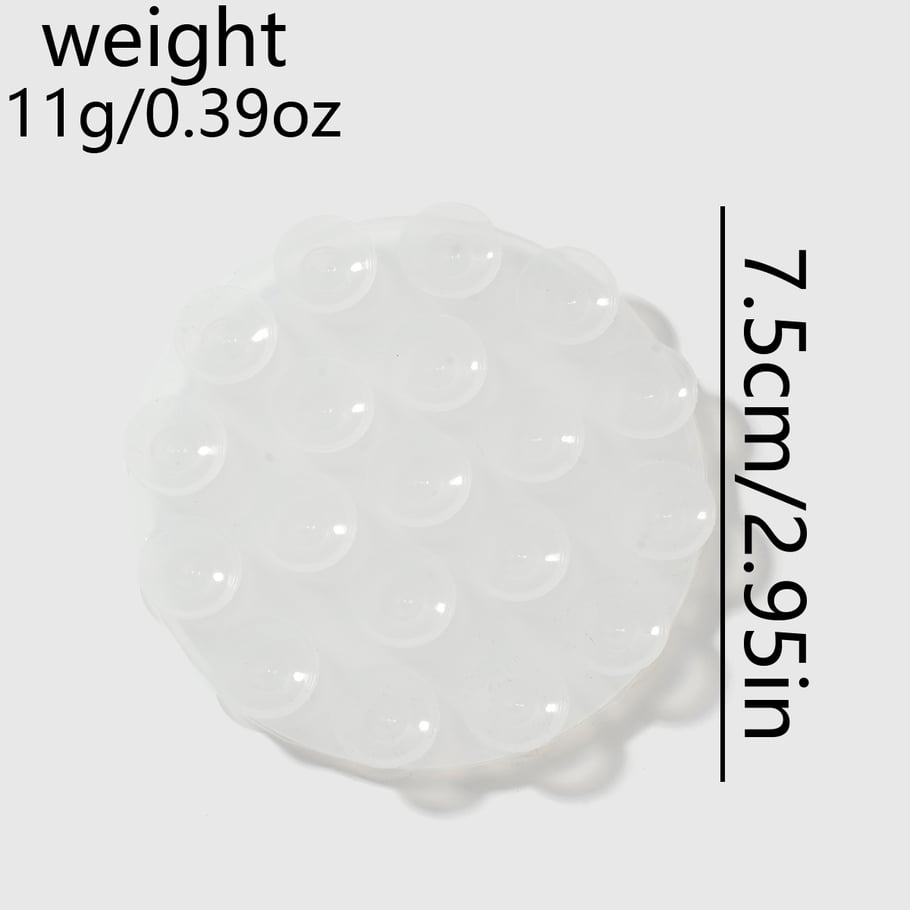 1 Piece Dual-Sided Silicone DIY Self-Adhesive Non-Slip Suction Cup for Phones Picture2