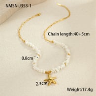 NMSN-J353-1 Starfish Necklace 