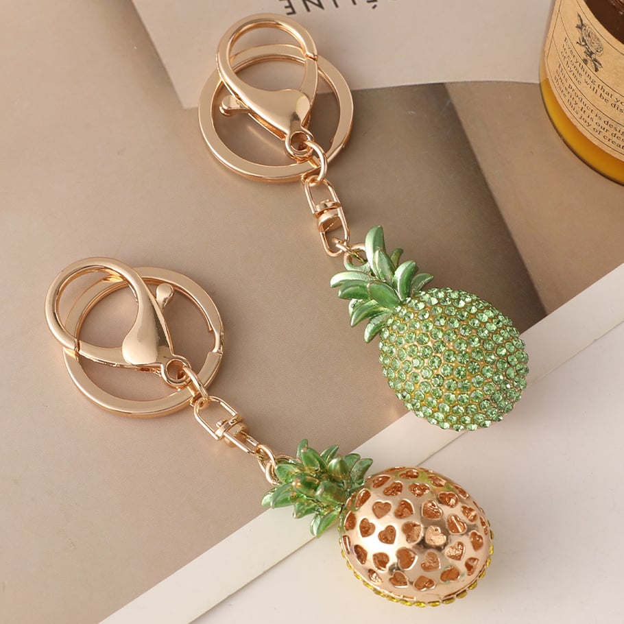 Porte-clés en alliage ananas 1 pièce Image3