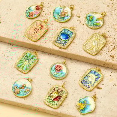 1 pieza DIY Animal Acero Inoxidable Color Dorado Colgantes para Mujer h5 Imagen5