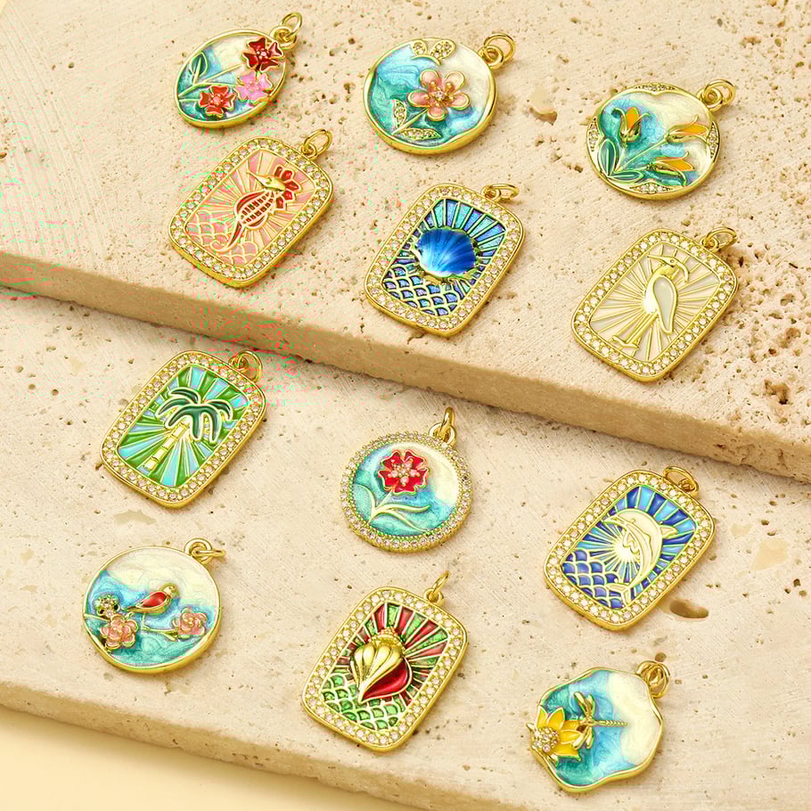 1 pieza DIY Animal Acero Inoxidable Color Dorado Colgantes para Mujer Imagen5