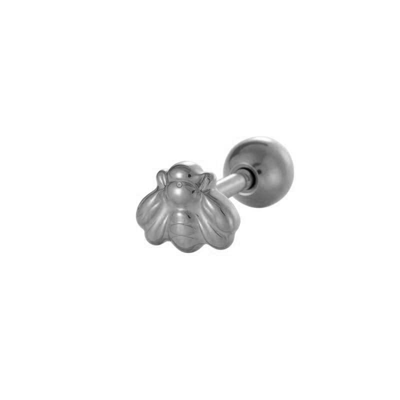 1 Stück Edelstahl Goldfarben Piercings Ohrring 