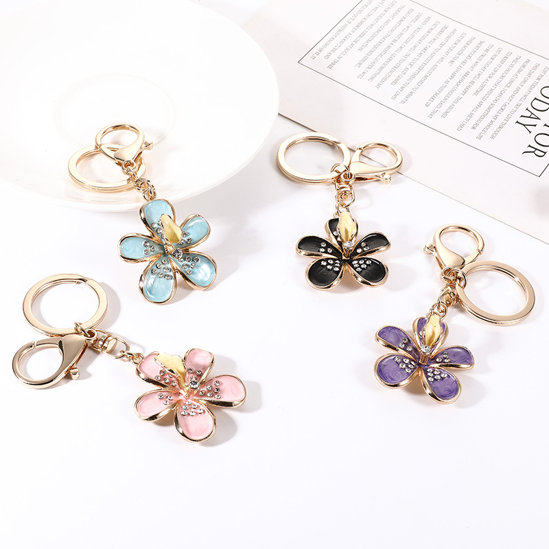 1 Piece Wild Flower Alloy Keychain Picture2