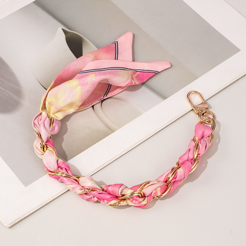 1 Piece Stylish Series Scarves Gold Color Aluminum Phone Strap h5Picture2