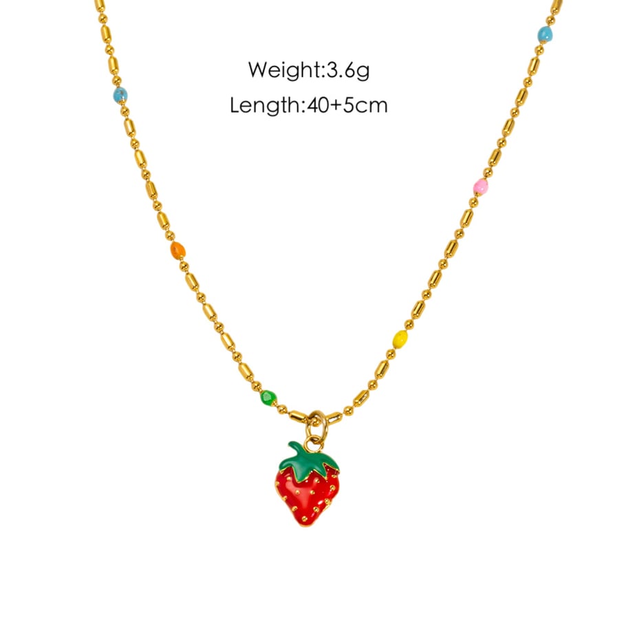 Romantic Series Sweet Plant Stainless Steel Women's Pendant Necklaces
