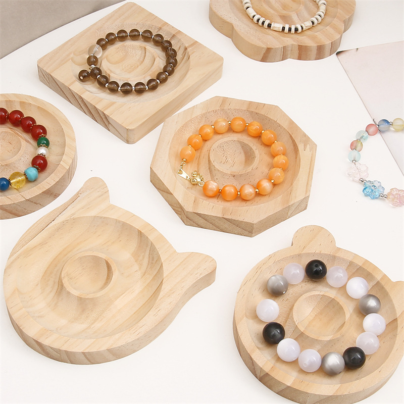 1 stuk houten sieraden displayplaat Afbeelding4