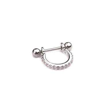 1 Piece Copper Gold Color Zircon Piercings Earring h5 